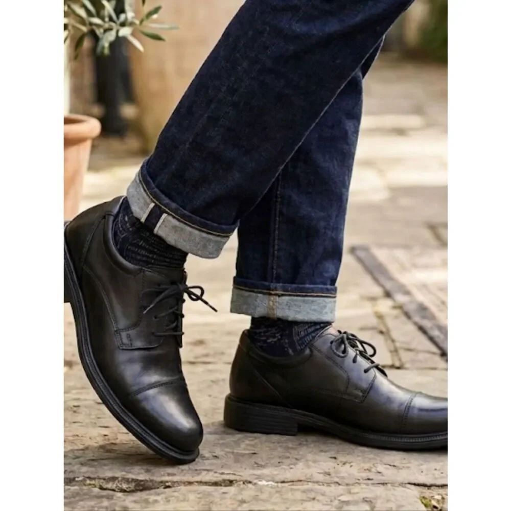 Croft & Barrow Men's Oxfords Sz 9 1/2W Black